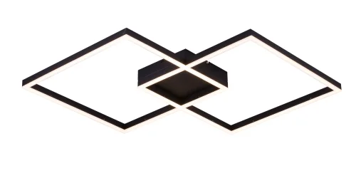 Люстра потолочная QUATTRO ANGOLO 2050.2 LED Lucia Tucci белая чёрная на 1 лампа, основание чёрное белое в стиле современный  фото 2